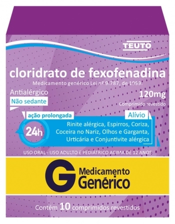 CLOR FEXOFENADINA 120MG C/10 COMP