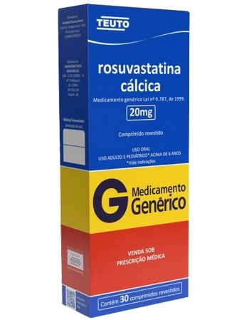 ROSUVASTATINA CAL 20MG C/30 COMP