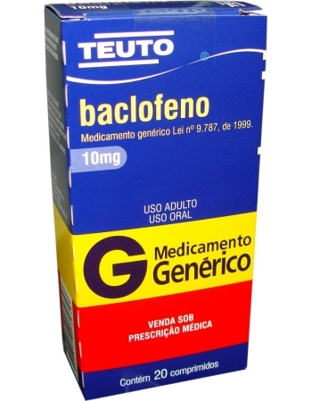 BACLOFENO 10MG C/20 COMP