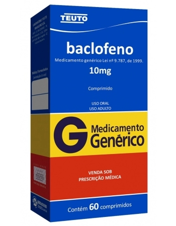 BACLOFENO 10MG C/60 COMP