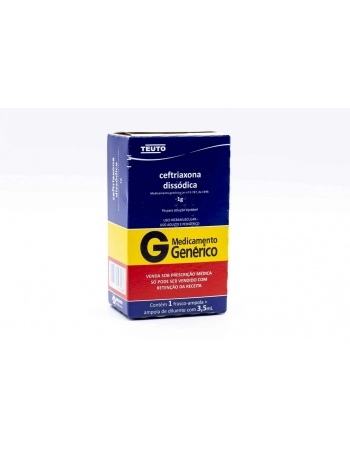 CEFTRIAXONA IM 1G C/ AMP+DILUENTE