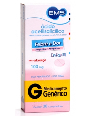 ACIDO ACETILSALICILICO 100MG C/30
