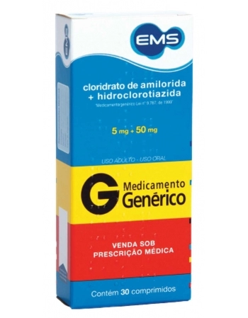 CLOR AMILOR+HIDRO 5/50MG C/30 COMP