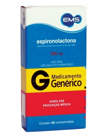 ESPIRONOLACTONA 100MG C/30 COMP