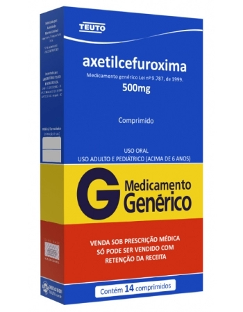 AXETILCEFUROXIMA 500MG C/14 COMP-RP