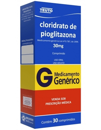 CLOR PIOGLITAZONA 30MG C/30 COMP