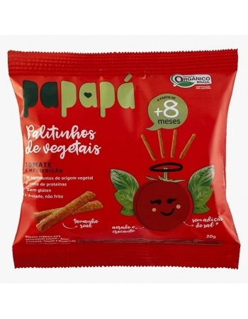 BISCOITO INFANTIL PAPAPA ORGANICO BETERRABA 16X20G