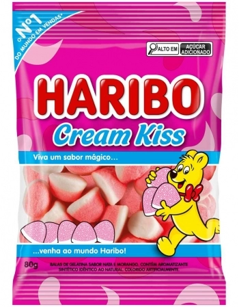 BALA DE GELATINA CREAM KISS 12X80G
