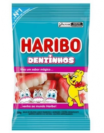 BALA DE GELATINA DENTINHOS 18X50G