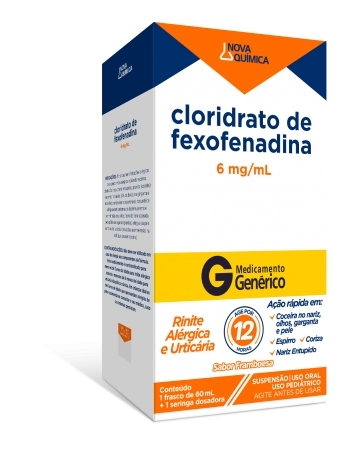 CLOR FEXOFENADINA 6MG C/60 ML