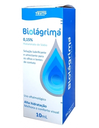 BIOLAGRIMA 0,15% SOL P/ LENTE CONTATO FR C/10 ML-TTM