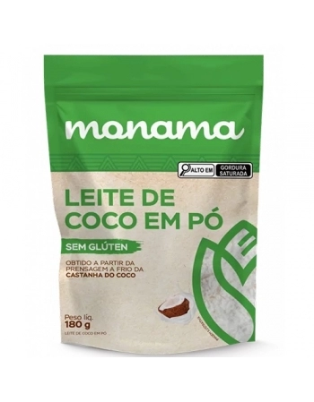 LEITE DE COCO EM PO MONAMA VEGANO 10X180G
