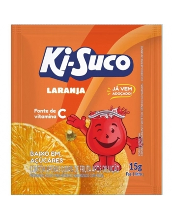 REFRESCO PO KI-SUCO 4 X 15 X 15G LARANJA