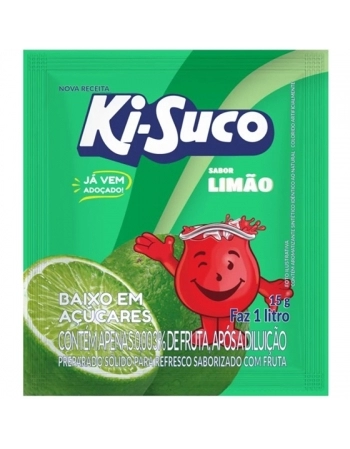 REFRESCO PO KI-SUCO 4 X 15 X 15G LIMAO