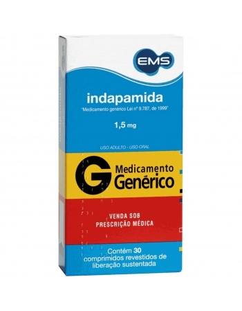 INDAPAMIDA 1,5MG C/30 COMP