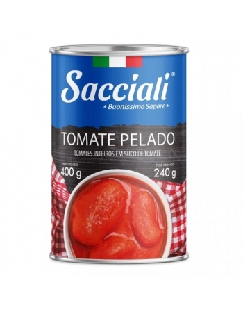 TOMATE PELADO LATA 24X400G SACCIALI