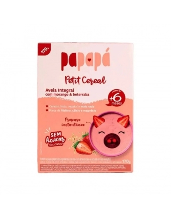 CEREAL INFANTIL PAPAPA AVEIA MORANGO BETERRABA 12X170G