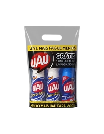 MUSO UAU LAV/2 UAU CLOR ATIVO 3X500ML