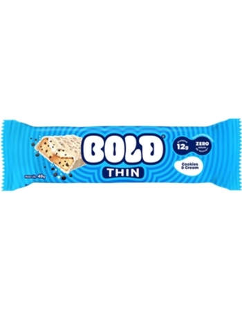 BOLD THIN COOKIES & CREAM 8X12X40G