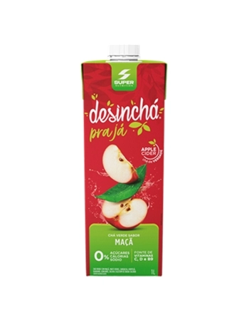 DESINCHÁ -CHÁ VERDE SABOR MAÇÃ 12X1L