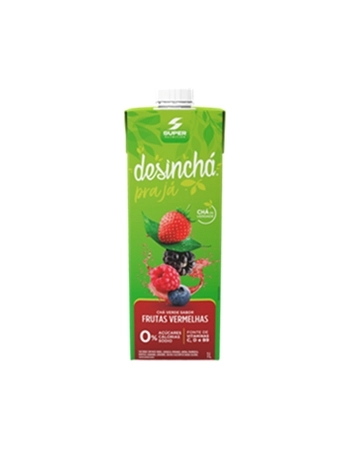 DESINCHÁ - CHA VERDE FRUTAS VERMELHAS 12X1L