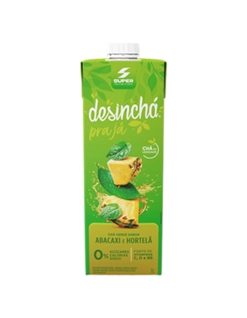 DESINCHÁ - CHÁ VERDE ABACAXI E HORTELÃ 12X1L