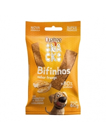 QUATREE SNACKS BIFINHOS SABOR FRANGO 20X60G