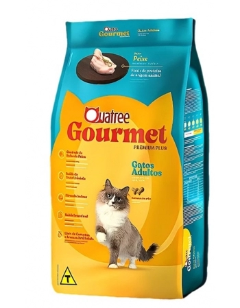 QUATREE GOURMET GATOS ADULTOS PEIXE SC 3KG
