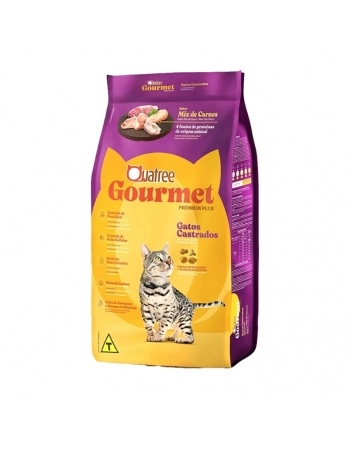 QUATREE GOURMET GATOS CASTRADOS MIX DE CARNES SC 1KG