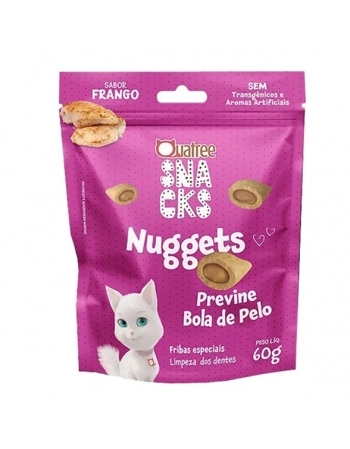 QUATREE SNACKS NUGGETS GATOS BOLA DE PELO FRANGO 10X60G