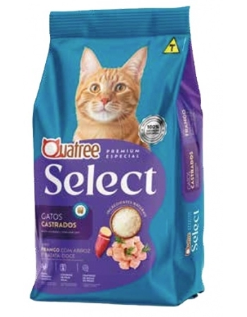 QUATREE SELECT GATOS CASTRADOS FRANGO SC 3KG