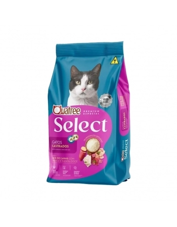 QUATREE SELECT GATOS CASTRADOS MIX DE CARNES SC 1KG