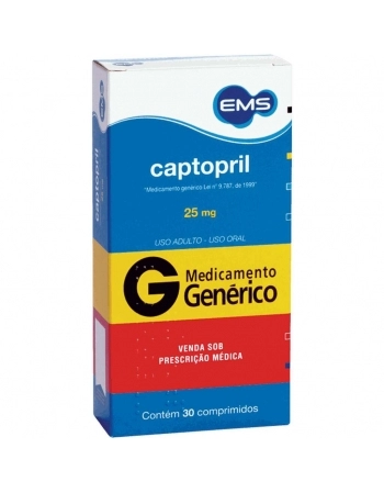 CAPTOPRIL 25MG C/30 COMP