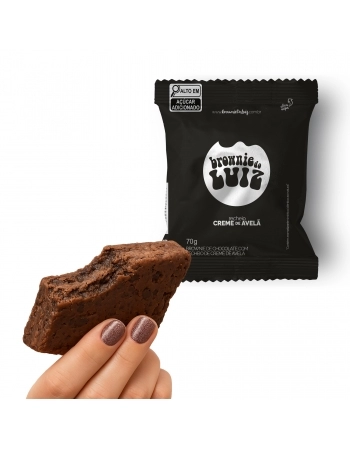 BROWNIE RECHEADO CREME DE AVELA BDL 70GX10