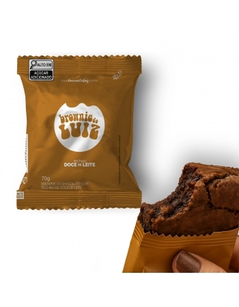 BROWNIE RECHEADO DE DOCE DE LEITE BDL 70GX10