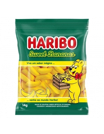 BALA DE GELATINA SWEET BANANAS 12X12X14G