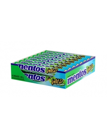 MENTOS STICK WILD SPEARMINT 37,5G DP C/ 16 UND