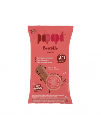 BISCOITO INFANTIL PAPAPÁ BISCOTTI GOIABA 12X60G