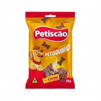 PETISQUINHO MASTIGAVEL CARNE PETISCAO 24X60G