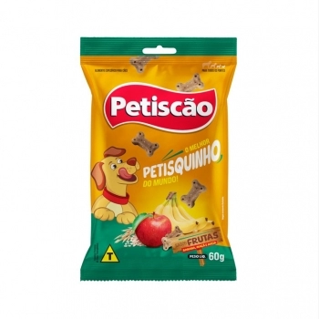 PETISQUINHO MASTIGAVEL FRUTA PETISCAO 24X60G