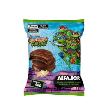 ALFAJOR TARTARUGA NINJA 18X6DPX40G
