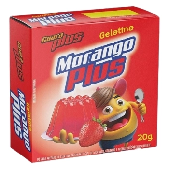 GELATINA EM PO MORANGO GUARAPLUS 36X20G