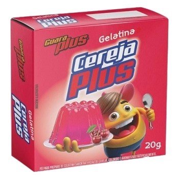 GELATINA EM PO CEREJA GUARAPLUS 36X20G