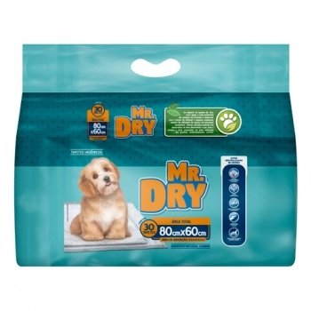 TAPETE HIGIENICO C/30 UN 80X60G MR DRY