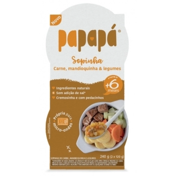 SOPINHA PAPAPA CARNE MANDIOQUINHA LEGUMES 6X240G