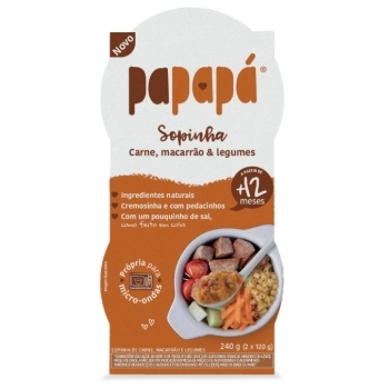 SOPINHA PAPAPA CARNE MACARRAO LEGUMES 6X240G