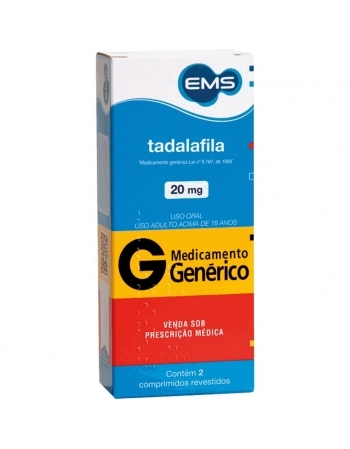 TADALAFILA 20MG C/2 COMP