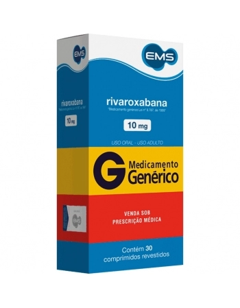 RIVAROXABANA 10MG C/30 COMP REV