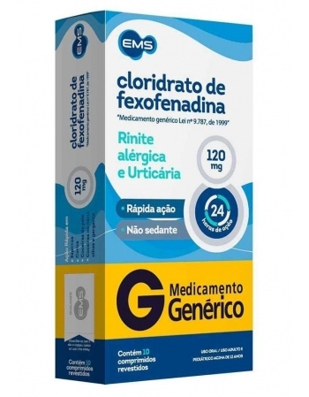 CLOR FEXOFENADINA 120MG C/10 COMP