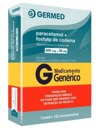 PARACETAMOL+COD (A2) 500+30MG C/12 COMP